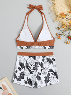 Garden Dreams High Waist Boxer Bikini