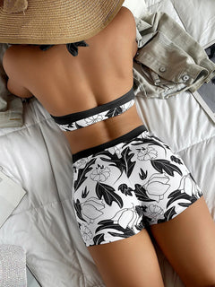 Garden Dreams High Waist Boxer Bikini