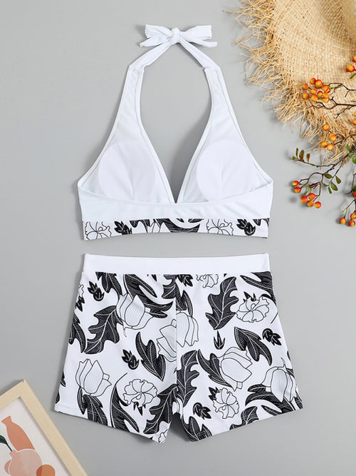 Garden Dreams High Waist Boxer Bikini