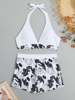 Garden Dreams High Waist Boxer Bikini