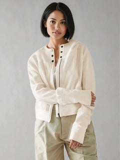 N.O.W. Olive Woven Jacket for Women