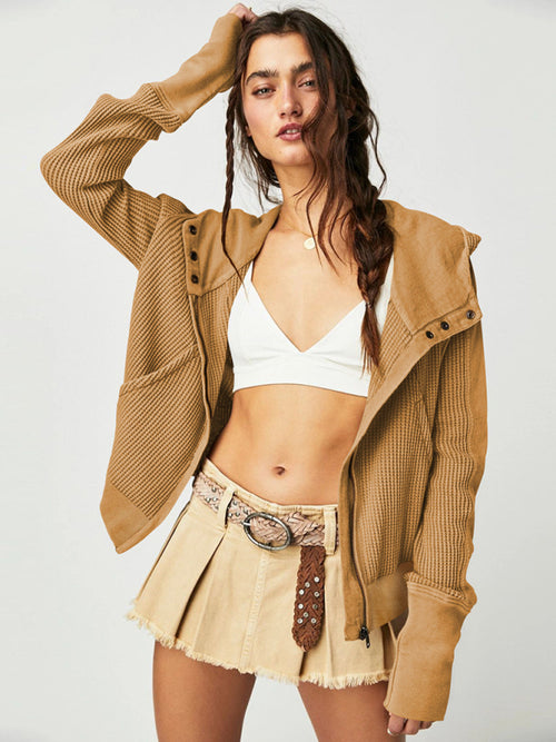N.O.W. Olive Woven Jacket for Women