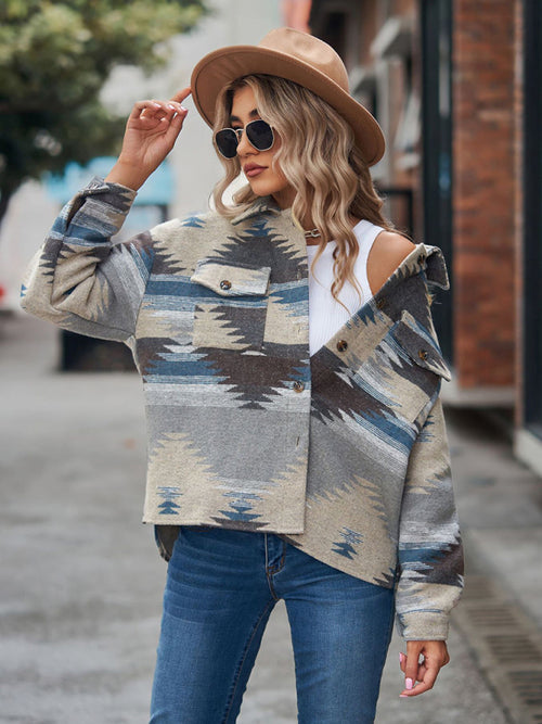 N.O.W. Geometric Statement Woolen Coat