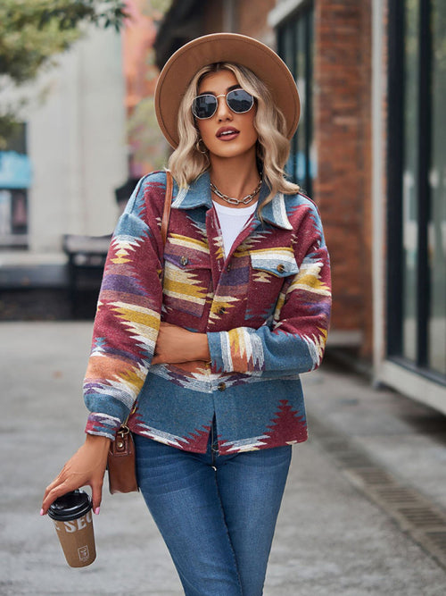 N.O.W. Geometric Statement Woolen Coat