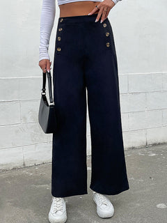 Feel Effortlessly Chic in Slim Button Pants! 🌿