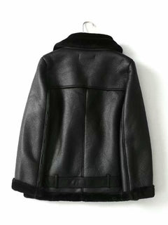 N.O.W. Women's Luxe Winter Fur Motorcycle Coat