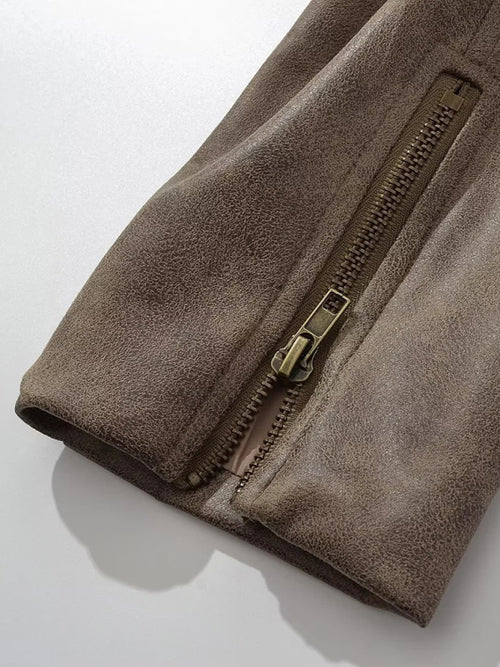 N.O.W. Women's Slim Fit Leather Jacket