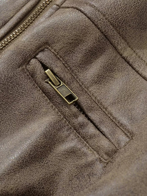 N.O.W. Women's Slim Fit Leather Jacket