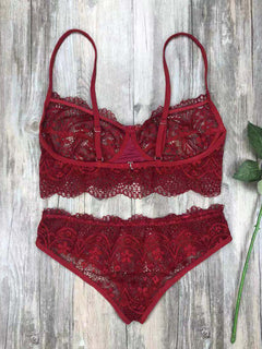 Juliet's Crimson Lace Desire Set