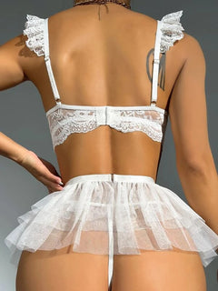 Scarlet Desire Hollow Backless Set