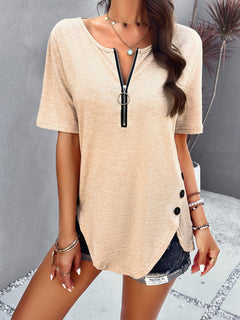 Effortless Chic Short-Sleeved Summer Top