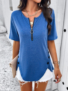 Effortless Chic Short-Sleeved Summer Top