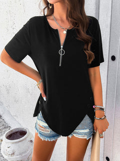 Effortless Chic Short-Sleeved Summer Top