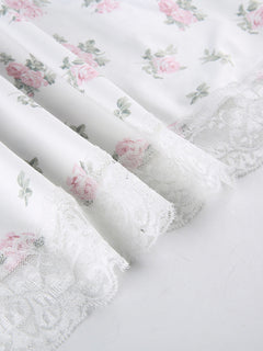 Enchanted Floral Lace Suspender Skirt 🌺