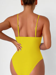 Deep V Swimsuit for Joyful Days