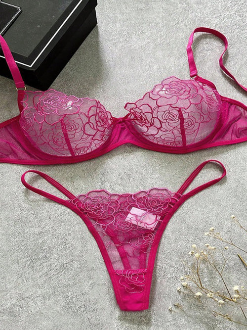 Scarlet Desire Lace Bra Set