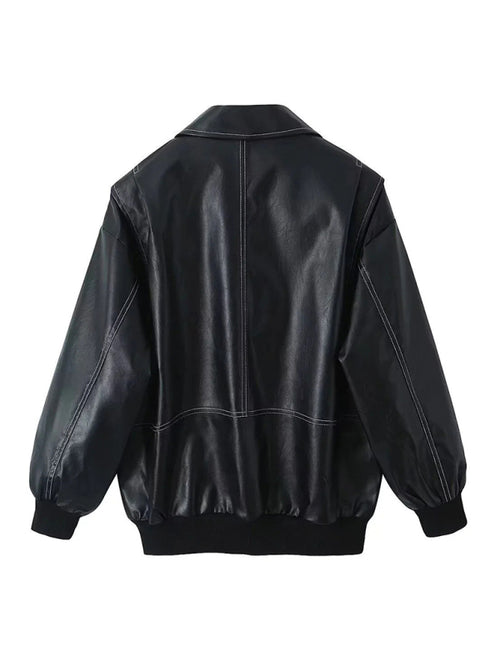 N.O.W. Vintage Charm Leather Jacket