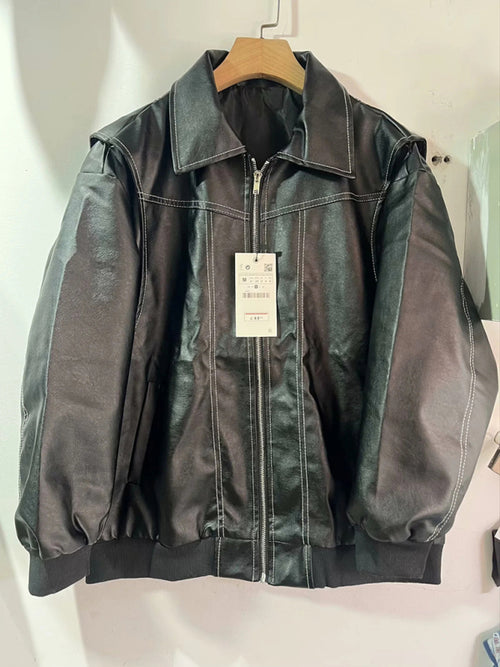 N.O.W. Vintage Charm Leather Jacket