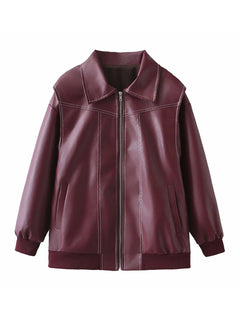 N.O.W. Vintage Charm Leather Jacket