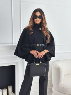 N.O.W. Timeless Woolen Cape for Autumn