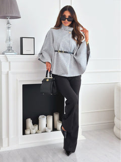 N.O.W. Timeless Woolen Cape for Autumn