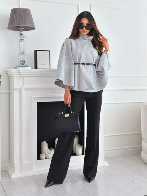 N.O.W. Timeless Woolen Cape for Autumn