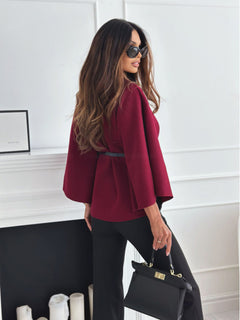 N.O.W. Timeless Woolen Cape for Autumn