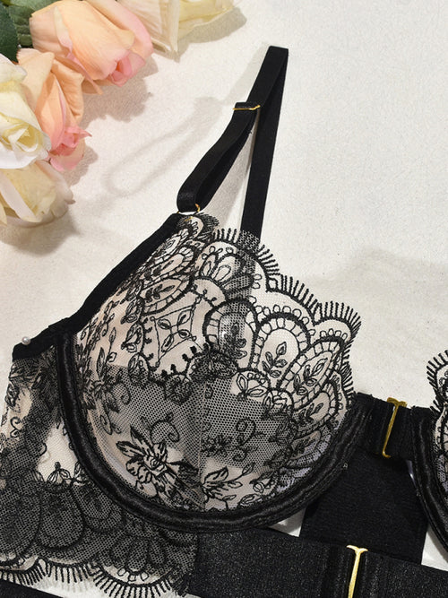 Seductive Scarlett Lace Ensemble