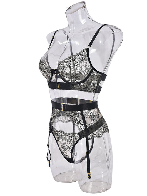 Seductive Scarlett Lace Ensemble