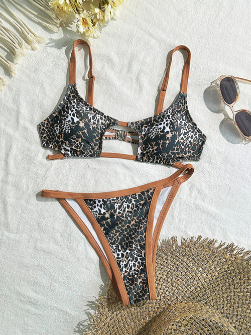 Leopard Hollow Two-Piece Swimwear Delight