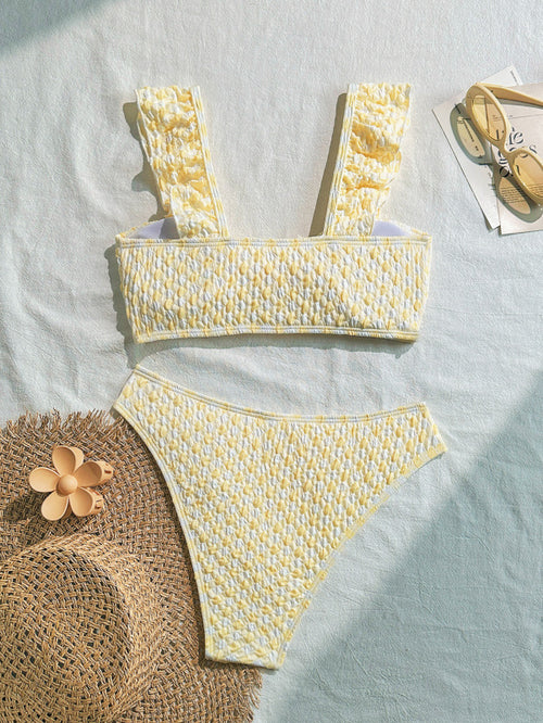 Ruffled Delight Bikini for Sun-Kissed Days