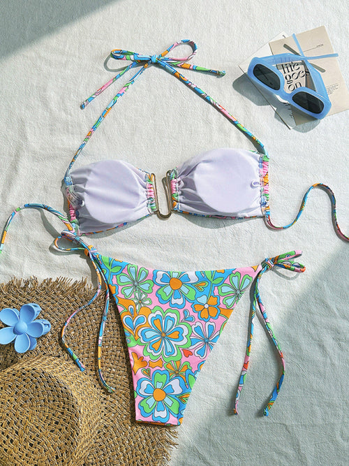 Floral Dream Halterneck Bikini Delight