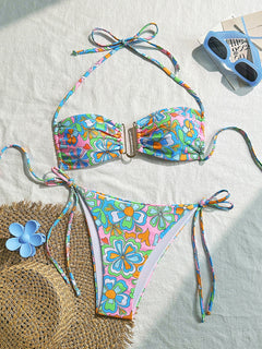 Floral Dream Halterneck Bikini Delight