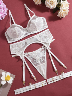Luxe Lace 4-Piece Lingerie Set