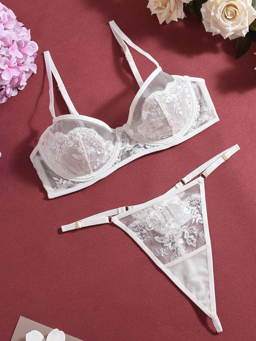 Luxe Lace 4-Piece Lingerie Set