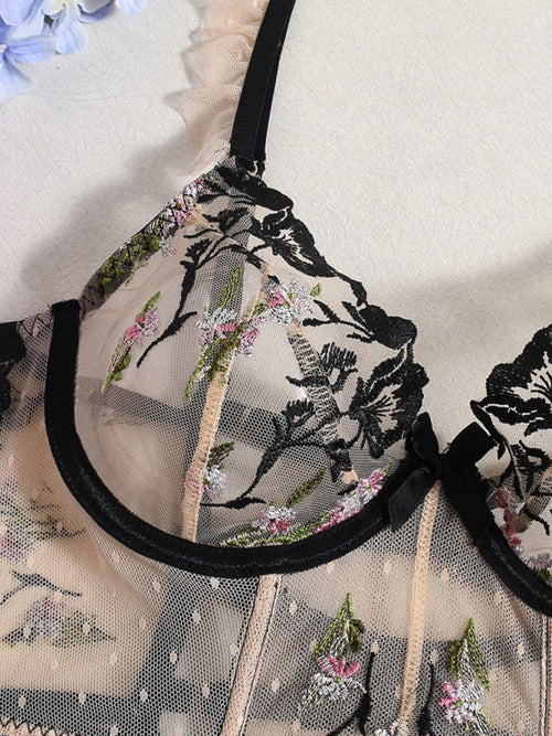 Enchanting Lace Girdle & Bra Set
