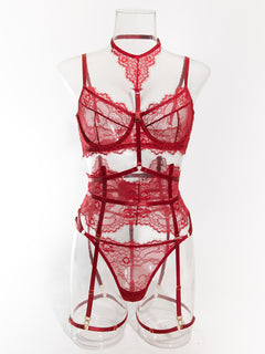 Enchanting Lace Fishbone Garter