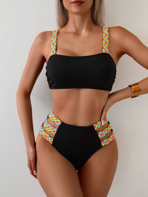 Multicolor Braided Bikini for Spring-Summer