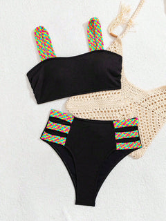 Multicolor Braided Bikini for Spring-Summer