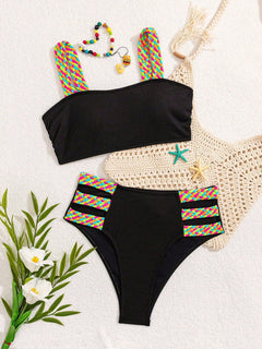 Multicolor Braided Bikini for Spring-Summer