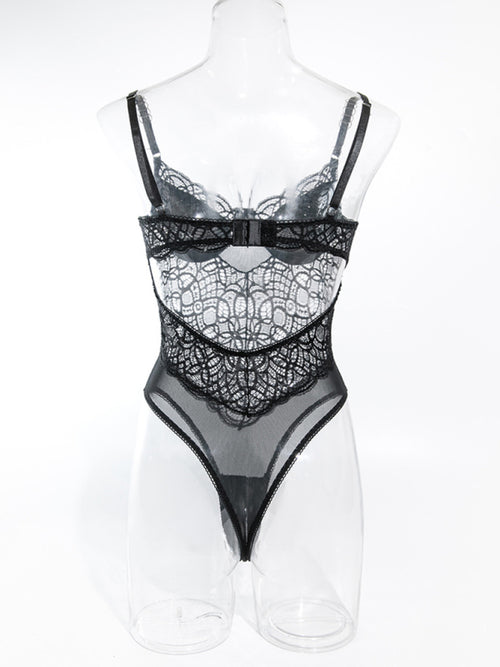 Juliet's Midnight Lace Romance Bodysuit