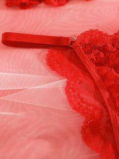Seductive Sheer Lace Lingerie Set