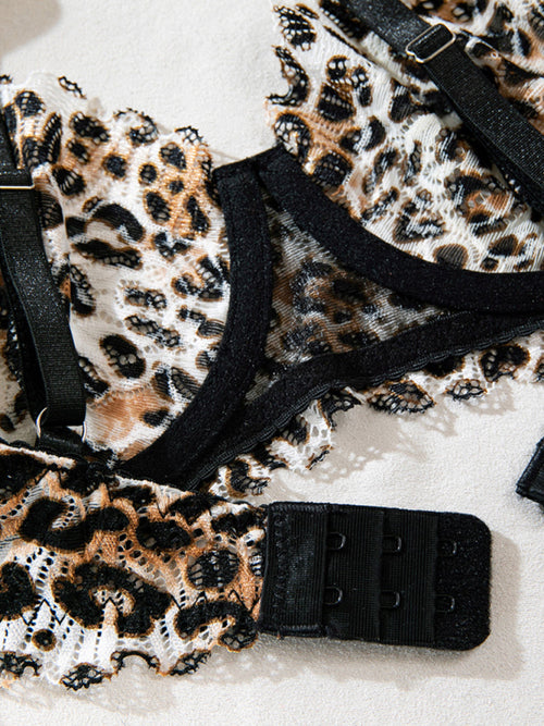 Leopard Print Desire Lace Set