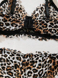 Leopard Print Desire Lace Set