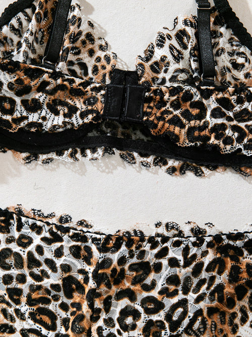 Leopard Print Desire Lace Set