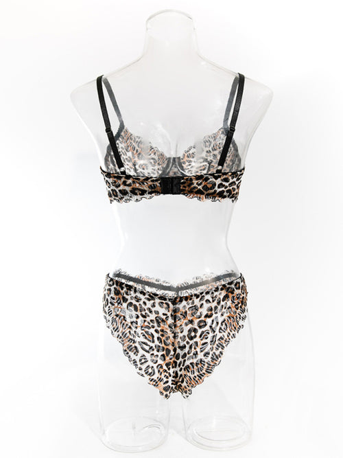 Leopard Print Desire Lace Set