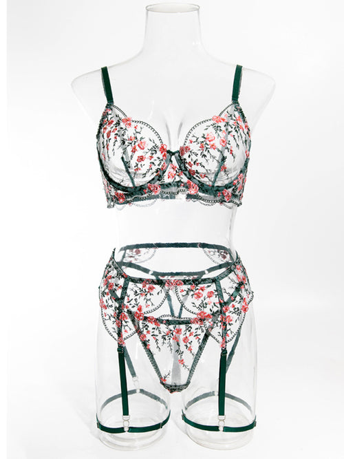 Lace Whisper Midnight Enchantment Set