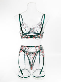 Lace Whisper Midnight Enchantment Set