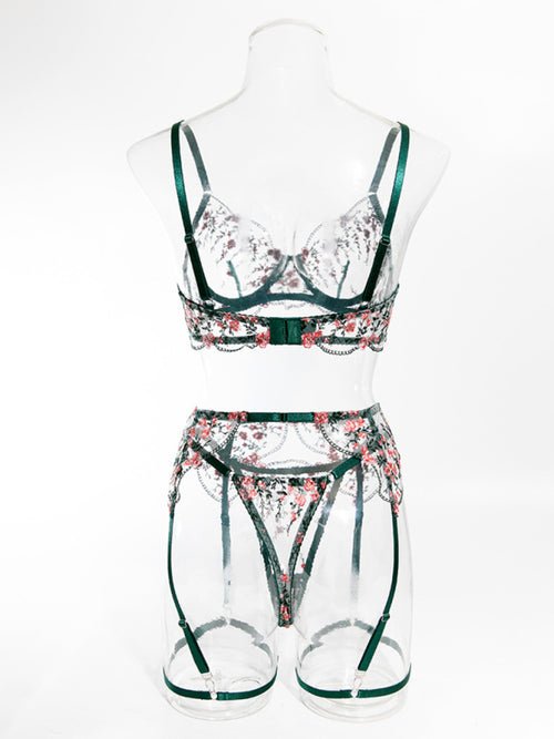Lace Whisper Midnight Enchantment Set