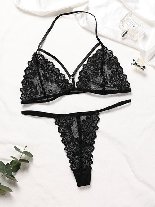Lace Embrace: Julia's Midnight Set